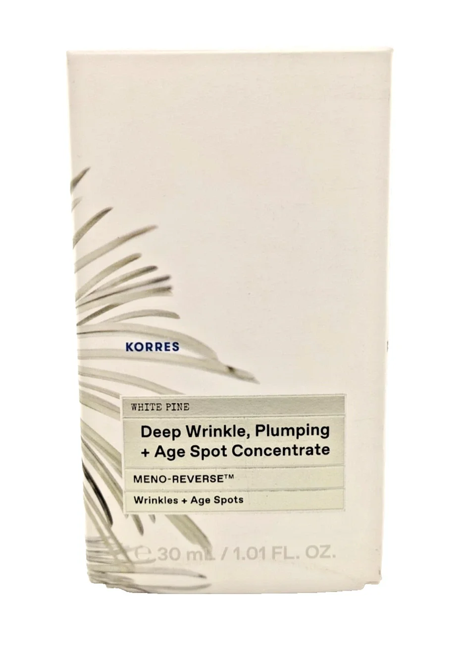 Korres White Pine Deep Wrinkle, Plumping + Age Spot Concentrate 30ml / 1oz Boxed